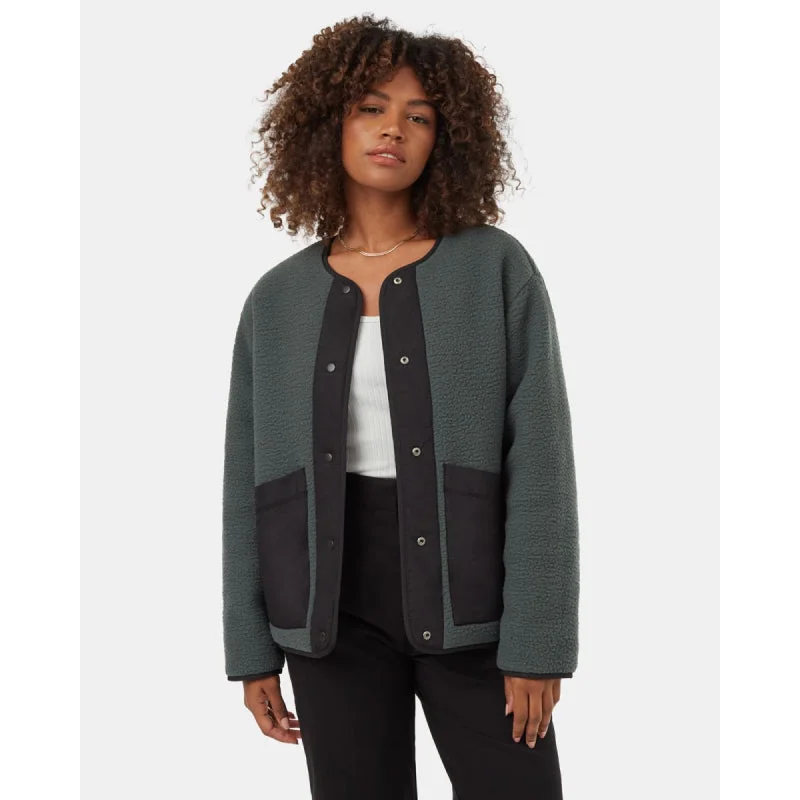 Women's Reversible Ecoloft Bomber Jacket Cardigan Sweater Pullover