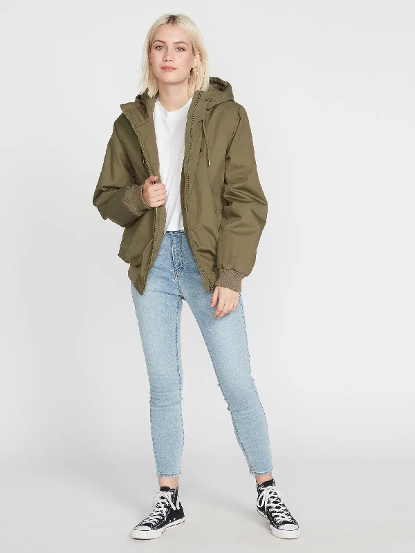 Wernan Jacket - Winter Moss Welt Pockets Slit Pockets Flap Pockets