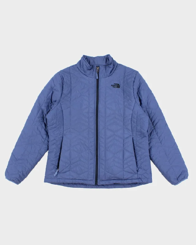 Women's The North Face Blue Quilted Jacket - XL Hoodie Zip-Up Jacket Button-Up Jacket Women's The North Face Blue Quilted Jacket - XL Hoodie Zip-Up Jacket Button-Up Jacket