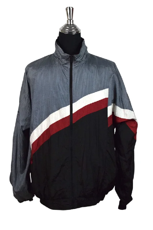 Red White Striped Spray Jacket Oversized Jacket Tailored Jacket Straight Jacket