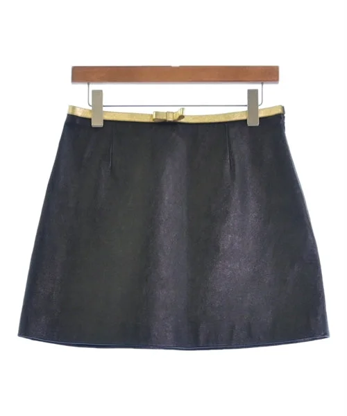 Miu Miu Mini skirts leather skirt sleek