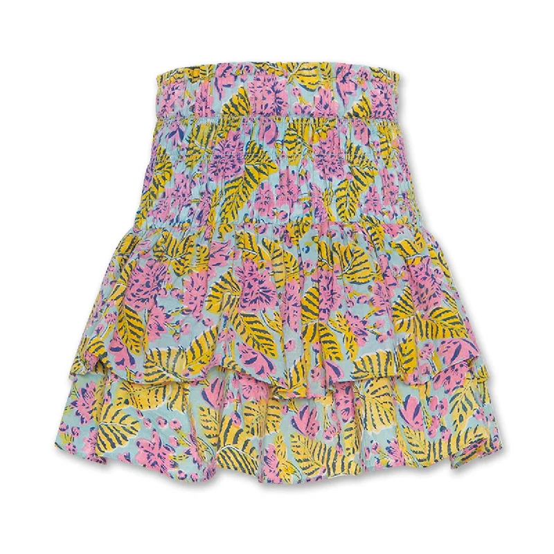 AO76 Delphine Flower Skirt pleated skirt texture