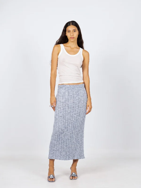 Galatea knitted skirt corduroy skirt cozy