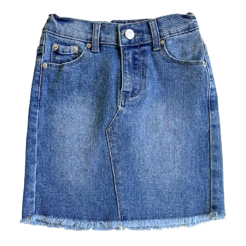 GIRLS Kinsley Medium Wash Denim Skirt corduroy skirt cozy