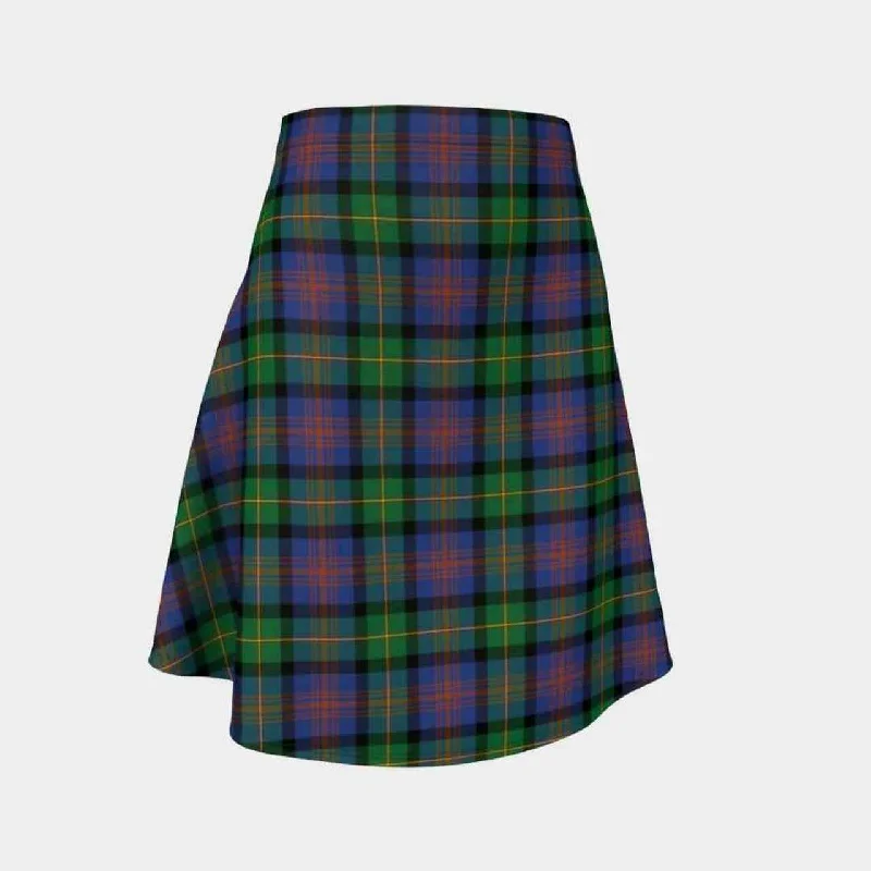 Logan Ancient Tartan Flared Skirt wool skirt thick