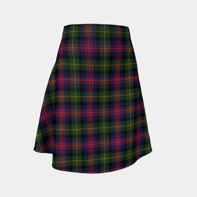 Logan Modern Tartan Flared Skirt corduroy skirt durable