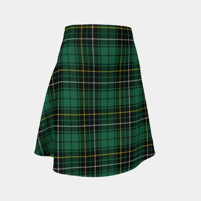 MacAlpine Ancient Tartan Flared Skirt elastic waist skirt