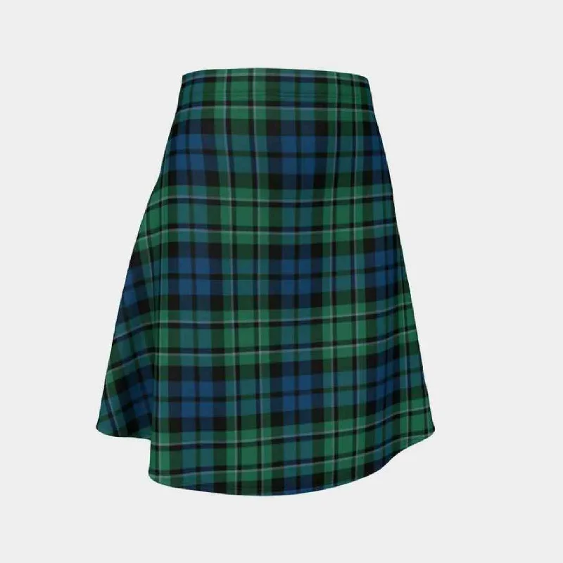 MacCallum Ancient Tartan Flared Skirt midi skirt versatile