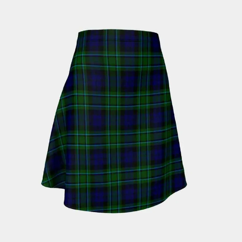 MacCallum Modern Tartan Flared Skirt leather skirt refined