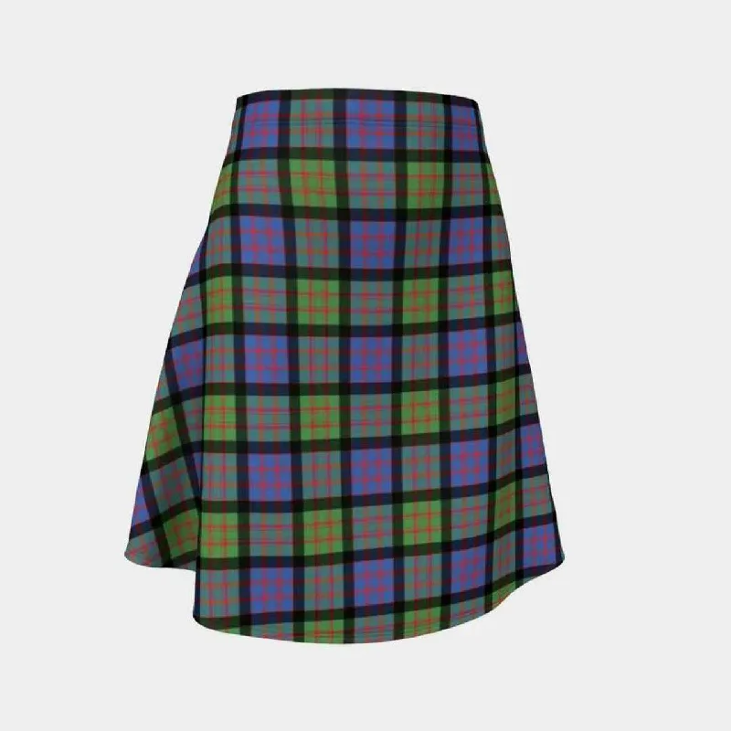 MacDonald Ancient Tartan Flared Skirt satin skirt smooth