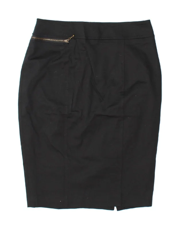 MOSSIMO Womens Pencil Skirt W26 Small  Black Cotton cashmere skirt plush