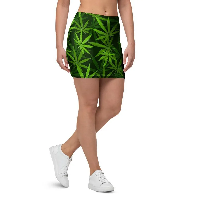 Reggae Leaf Rasta Mini Skirt athletic skirt fit