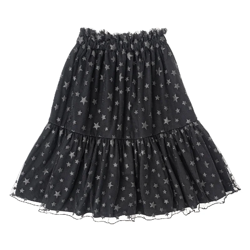 Tocoto Vintage Stars Tulle Midi Skirt boho skirt vibe