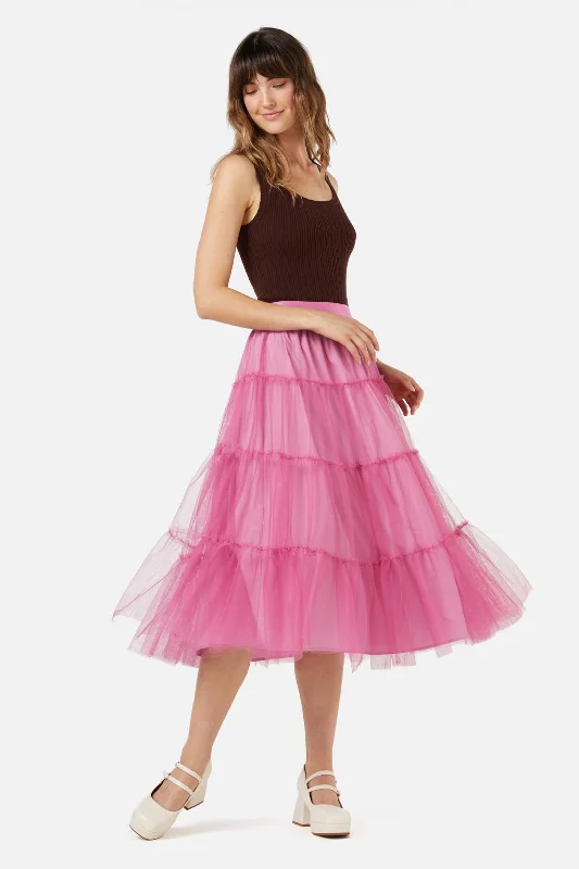 Vera Tulle Skirt chiffon skirt airy